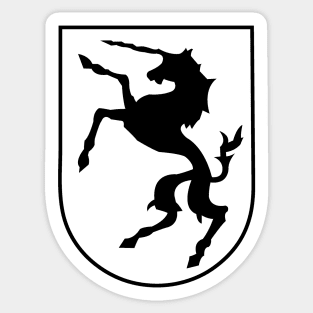 Unicorn Shield Logo Sticker